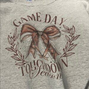 Gray Game Day Graphic Sweatshirt
